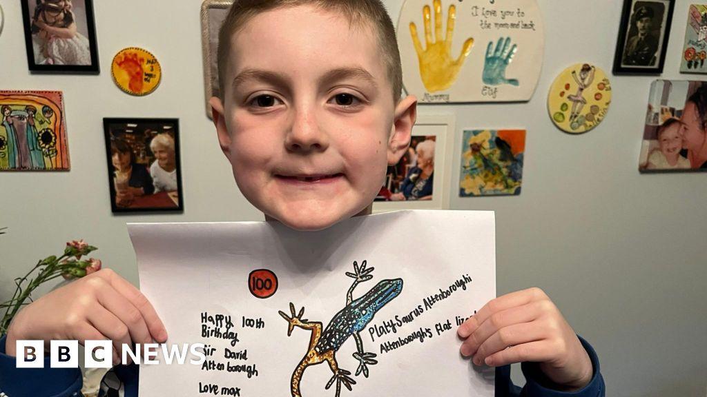 David Attenborough superfan, 6, draws 100 animals for his birthday