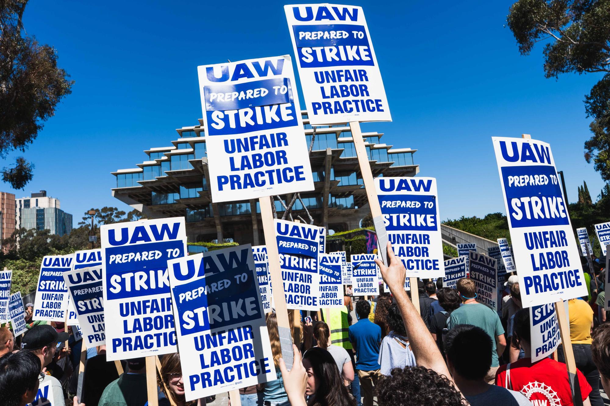 91.5% of University of California, United Auto Workers Local 4811 voted to increase wages up to 62%