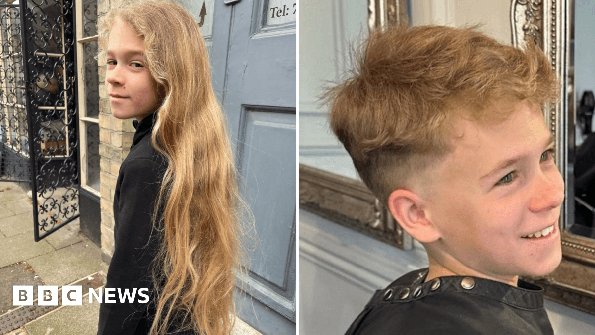 After six years of growth, a 9-year-old has donated his long hair to create wigs for children in need. His gift provides comfort and confidence to recipients. ✨ #HairDonation #KidsHelpingKids #PositiveNews